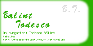 balint todesco business card